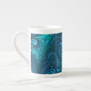 Recherche de motif en spirale tasses Bleu
