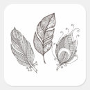 Recherche de style de zen griffonnage autocollants Plume