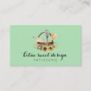 Recherche de tendresse cartes visite Aquarelle