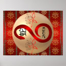 Recherche de caractères chinois posters Rouge