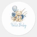 Recherche de ballon bleu autocollants Boho