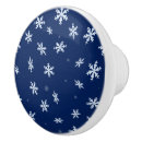 Recherche de hiver flocon neige de boutons et poignées de porte Bleu