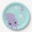 Recherche de anniversaire de poulpe assiettes en papier Vie marine