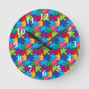 Recherche de puzzle horloges Coloré