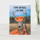 Recherche de chasseur anniversaire cartes Humour