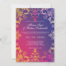 Recherche de style indien invitations Violet