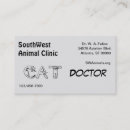 Recherche de médecine vétérinaire cartes visite Pour animaux