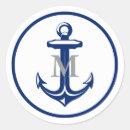 Recherche de ancres blanches autocollants Monogramme