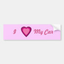 Recherche de coeur rouge voiture autocollants Rose