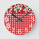 Recherche de cuisine rouge et blanche horloges Floral