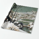 Recherche de chiens de chasse papier cadeau Hiver