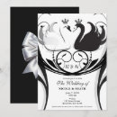 Recherche de cygne mariage invitations Élégant