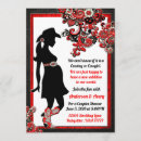 Recherche de cuir noir invitations Rouge