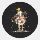 Recherche de vache noël autocollants Amusant