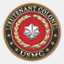 Recherche de lieutenant autocollants Sendoff ltcol usmc