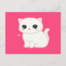 Recherche de le petit chat blanc cartes postales Chaton
