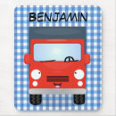 Recherche de camion rouge tapis souris Mignon