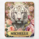 Recherche de tigre blanc tapis souris Aquarelle