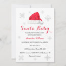 Recherche de santa baby invitations Rouge