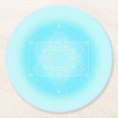 Recherche de la géométrie sacrée dessous de verres Bleu