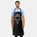 Recherche de goth longs tabliers Gris