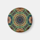 Recherche de mandala coloré magnets Décoration