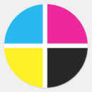 Recherche de cyan autocollants Couleur