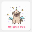 Recherche de licorne avec des ailes autocollants Arc en ciel