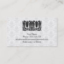 Recherche de damassé décorative cartes visite Motif