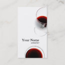 Recherche de vin rouge cartes visite Barman