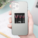 Recherche de verre de martini autocollants Rouge