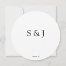 Recherche de et cercle blanc invitations Minimaliste