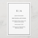 Recherche de monochrome mariage invitations Élégant
