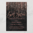 Recherche de hollywood 16ans anniversaire invitations Étincelles