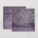 Recherche de damassé mariage invitations Lavande