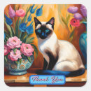 Recherche de chat coloré autocollants Aquarelle