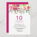 Recherche de 10th anniversaire invitations Rose