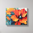 Recherche de rouge et orange art Floral