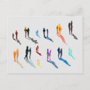 Recherche de chiffres cartes postales Aquarelle