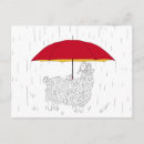 Recherche de parapluie rouge cartes postales Mignon