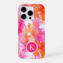 Recherche de peinture abstraite iphone coques Orange