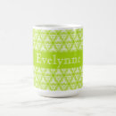 Recherche de motif en spirale tasses Vert