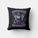 Recherche de gothique de crâne coussins Violet