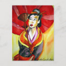 Recherche de peintures japonaises cartes postales Geisha
