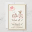 Recherche de vintage vélo invitations Rose