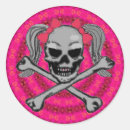 Recherche de crâne rose autocollants Squelettes