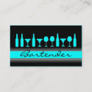 Recherche de bartender cartes visite Professionnel