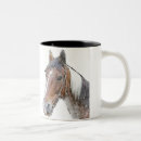 Recherche de tête de cheval tasses Blanc