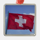 Recherche de drapeau suisse ornements Rouge