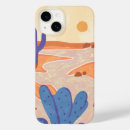 Recherche de paysage de désert iphone coques Coloré